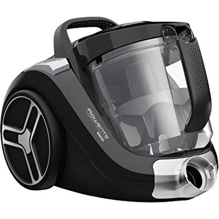 Rowenta RO4825 Compact Power XXL | Beutelloser Staubsauger | 2,5L Staubvolumen | Leise | Kompaktes Design | Extreme Saugleistung | Vacuum-Cleaner | Hocheffizienter Saugkopf | Schwarz-Grau – Bild 2