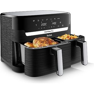 Bild für Tefal EY9018 Dual Easy Fry Doppelkammer-Heißluftfritteuse 