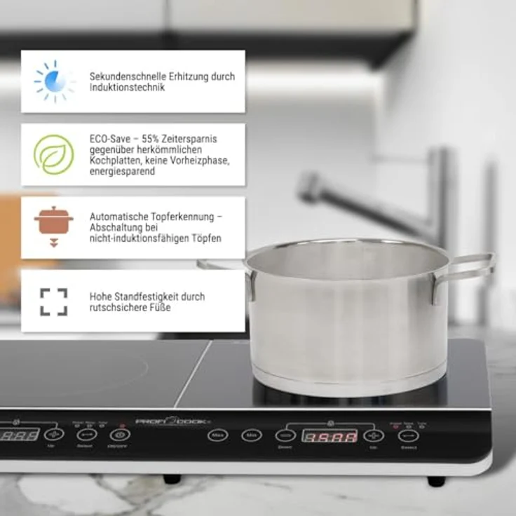ProfiCook PC-DKI 1067, Kochplatte, Betriebsart elektrisch – Bild 3
