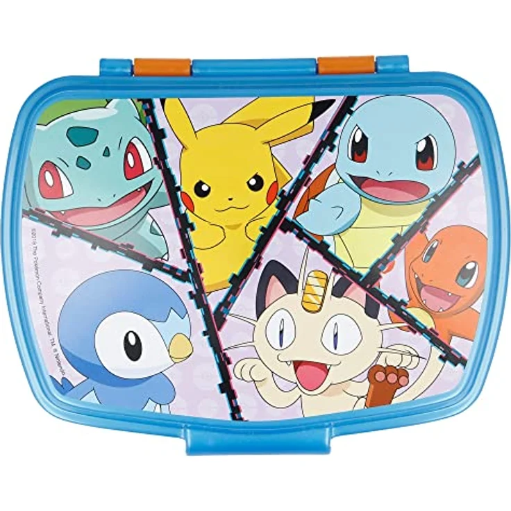 POKÉMON Lunchbox Brotdose Kinder Box Frühstück Vesper Dose Sandwich, Click-Up Verschluss, PP Polypropylen, 17 x 12 x 5 cm – Bild 2