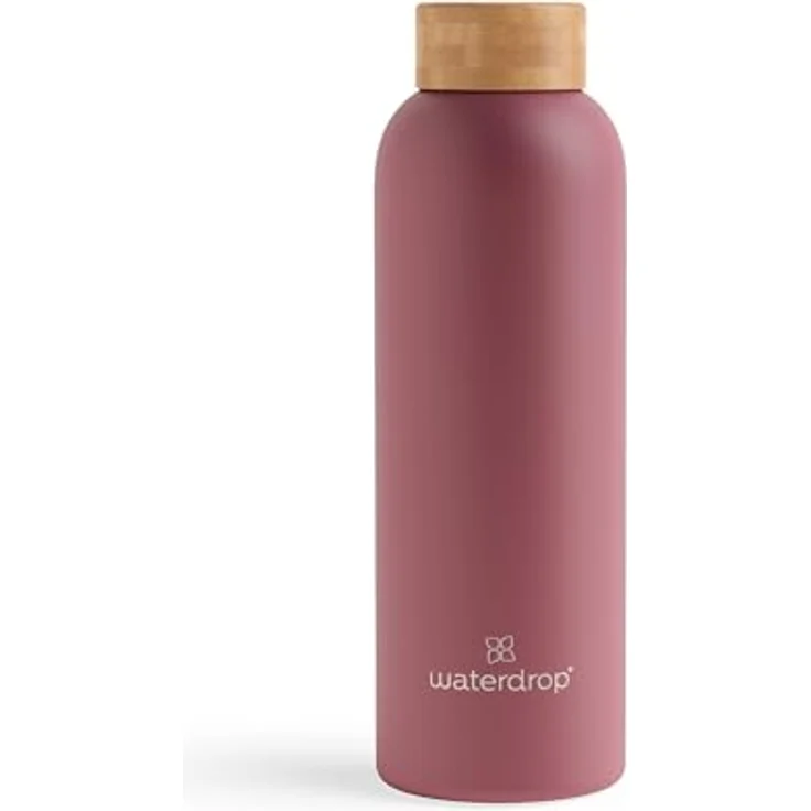Waterdrop MICRODRINK Steel Bottle 600ml isolierte Trinkflasche auslaufsicher | Thermosflasche 24h kalt, 12h heiß | doppelwandige Edelstahl Wasserflasche | bruchsicher | Kohlensäure geeignet – Bild 1