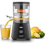 Caso CP 400 Lift, elektrische Zitruspresse mit hoher Saftausbeute, BPA-frei, Universal-Presskegel für alle Zitrusfrüchte, spülmaschinengeeignet