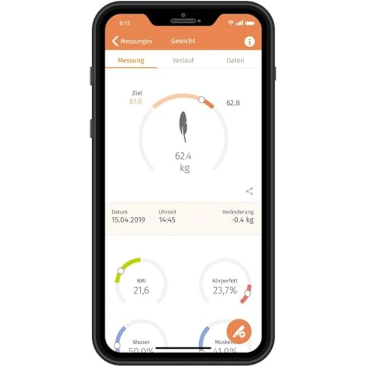 Beurer BF 600 Style Diagnosewaage, Messung von Körperfett, Körperwasser, Muskelanteil und Knochenmasse, Kalorienbedarf AMR, BMR, BMI, mit App, zertifizierter Datenschutz – Bild 4