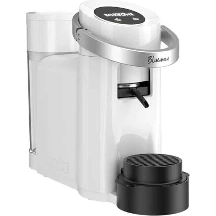 CAFFÈ BORBONE Bluemoon Kaffeepadmaschine, 15 Bar Druck, 0,9 l Tank, elegantes weißes Design – Bild 2