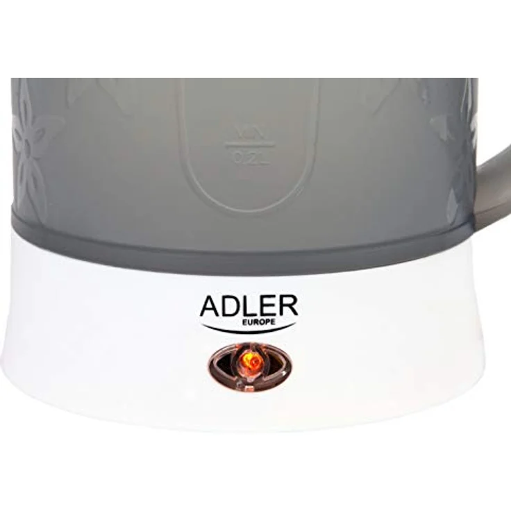 Adler Wasserkocher AD 1268 0,6 L Kunststoff Reisewasserkocher Blümchenmuster 600 W weiß – Bild 6