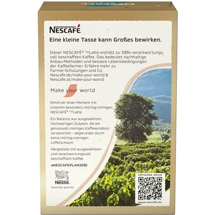 Nescafé Gold Typ Latte, löslicher Bohnenkaffee aus erlesenen Kaffeebohnen, koffeinhaltig, mit extra viel Schaum – Bild 4