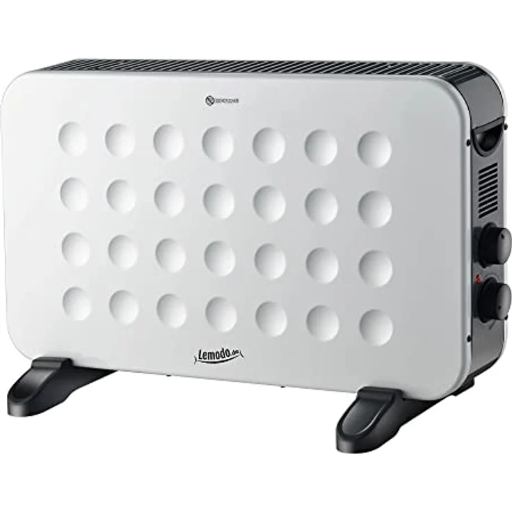 LEMODO mobile Elektroheizung - energiesparende Konvektor Heizung - Elektrische Heizung mit 3 Leistungsstufen - Heizgerät ohne Gas - robuster Elektroheizkörper (750W / 1.250W / 2.000W) – Bild 1