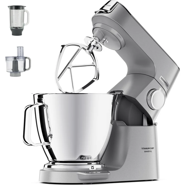 Kenwood KVL85.424SI Titanium Chef Baker XL Küchenmaschine, 1200W, 5,7L Schüssel, silber, Serie: Titanium Chef Baker XL
 – Bild 1