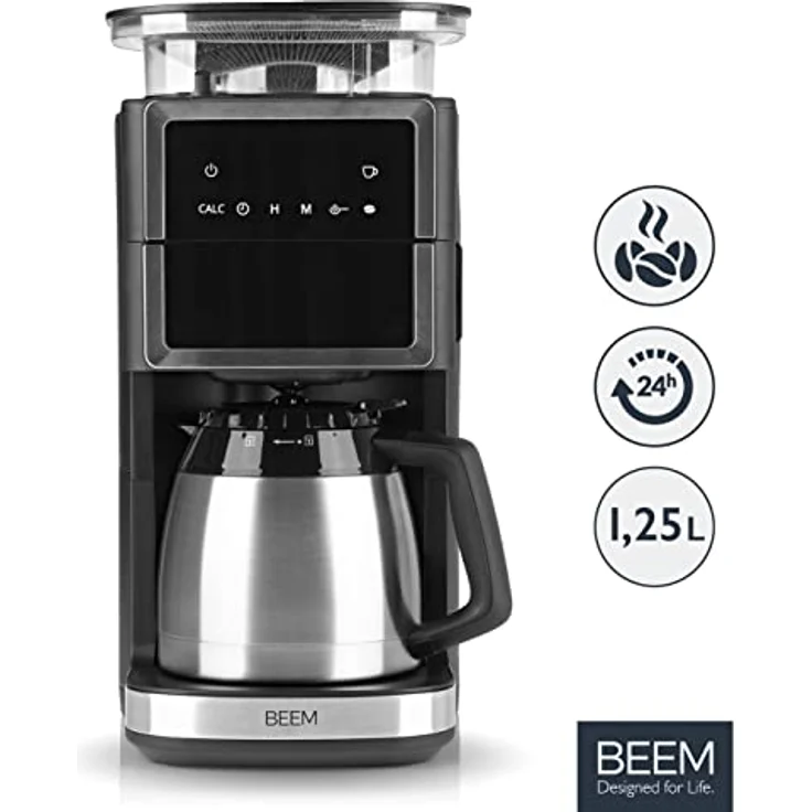 BEEM FRESH-AROMA-PERFECT III Filterkaffeemaschine mit Mahlwerk - Thermo – Bild 2