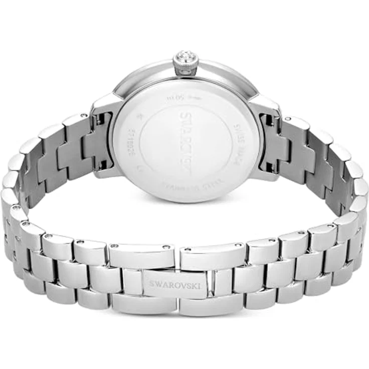 Swarovski Quarzuhr MATRIX 3-LINK 5706182, Damenuhr mit Edelstahlarmband, 30 mm, Swiss Made, Kristall-Pavé-Lünette, wasserdicht bis 50 m – Bild 3