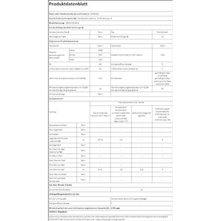 Gorenje Kühl- Gefrierkombination NRK619CAXL4, Inverter Technologie, NoFrostPlus, CrispZone, ConvertFresh Zone, Energieklasse C – Bild 3