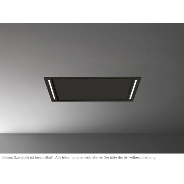 Falmec Stella Deckenhaube 90 cm, schwarze Dunstabzugshaube mit KACL.782#49F Motor, 800 m³/h, inkl. dimmbaren LED-Beleuchtung und Fernbedienung – Bild 4