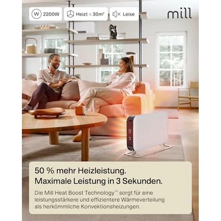 Mill Convection CO2200MECMAX, Heizkörper, Weiss, Heizgeräte – Bild 4