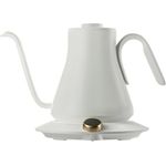 Cocinare Coffee Gooseneck Kettle (white), Wasserkocher mit Temperaturregler und Timer, 0,9 l, 1500 Watt