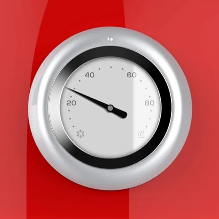 Cecotec Thermosense 420 Wasserkocher, 1,8 Liter, 2200 W, Temperaturanzeige, Vintage Light Red, Edelstahl, 360° drehbare Basis – Bild 5