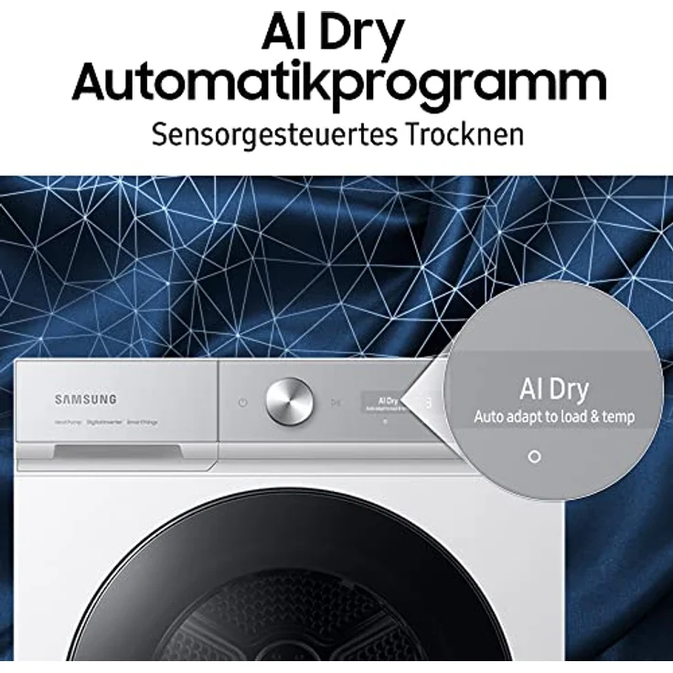 Samsung Waschtrockner WD8400D WD11DB8B85GHU2, 11 kg, 6 kg, 1400 U/min, Frontlader mit Nachlegefunktion, Invertermotor, automatische Dosierfunktion, Wasserschutzsystem, Kindersicherung, Weiß – Bild 4