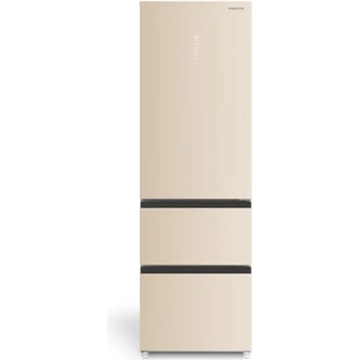 CREATE FRIDGE STUDIO COMBI PRO FLEX 401 Kühlschrank im italienischen Stil, 401L Sand, No Frost, Urlaubsmodus, antibakteriell, Touch-Elektronik, 158W – Bild 1