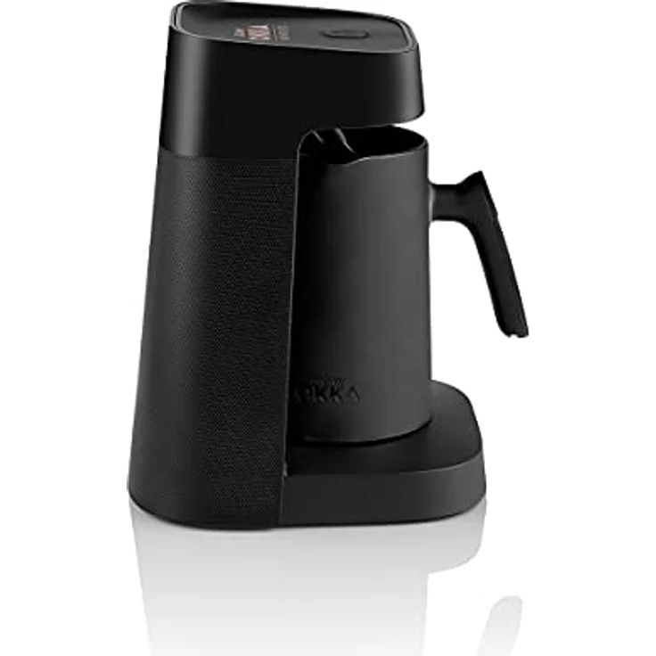 ARZUM OKKA OK0013-X MINIO JET, türkische Kaffeemaschine, türkische Kaffeekanne, 400 W, 5 Tassen Kaffeekapazität, Überlaufschutz, akustisches Warnsystem-Schwarz/Kupfer – Bild 4