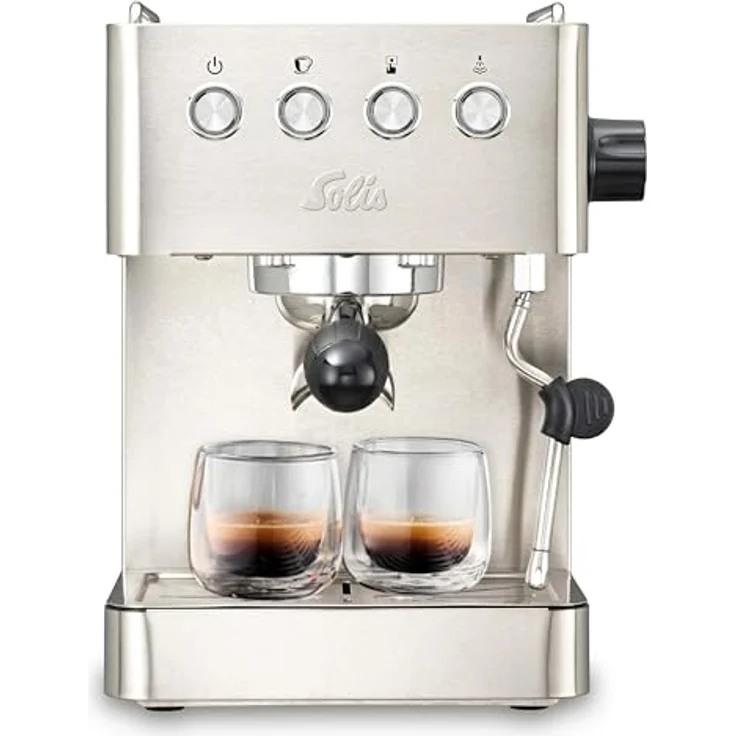 Solis Gran Gusto 58 mm Siebträger Kaffeemaschine, 15 Bar, 1,7 L Wassertank, Edelstahl – Bild 1