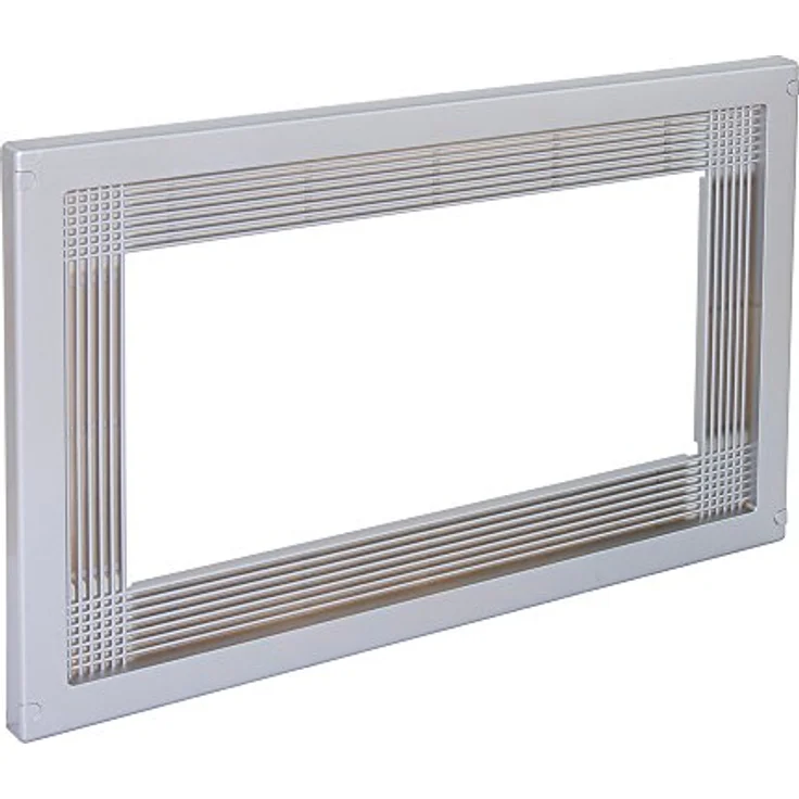 Emuca 8934725 Rahmen zum Einlassen von Mikrowellen in Möbel mit 60 cm aus grauem Kunststoff mit Metallüberzug – Bild 2
