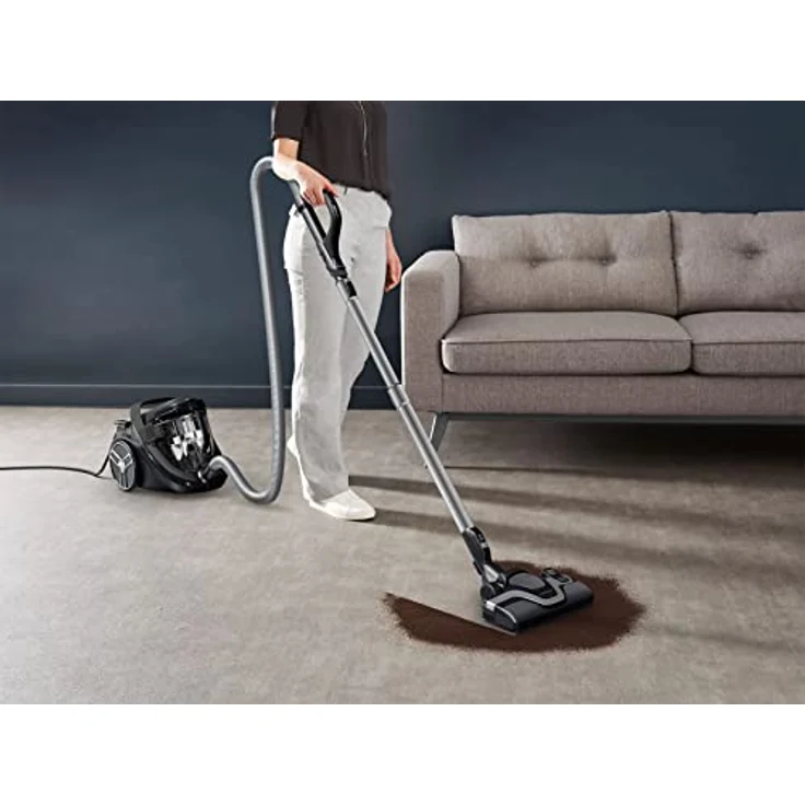 Rowenta RO7935 Silence Force Cyclonic Effitech beutelloser Bodenstaubsauger | Parkett | hohe Saugkraft | niedriger Energieverbrauch | HEPA-Filterung | XXL-Fassungsvermögen | Schwarz – Bild 4