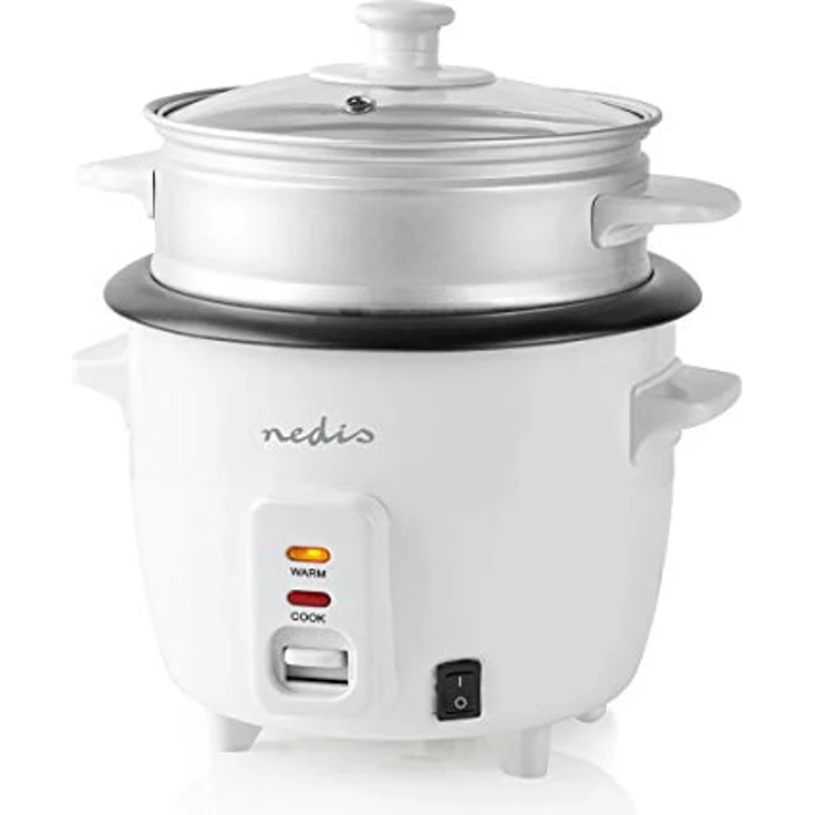 Nedis Reiskocher | 300 Watt | 0,6 Liter | Weiß – Bild 3