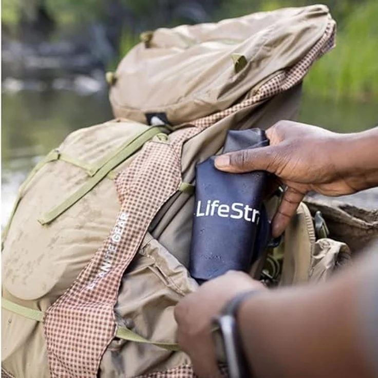 LifeStraw Peak Series Kompakter Schwerkraft-Wasserbeutel mit Wasserfilter, 3 L, grau, BPA-frei, 2000 L Filterlebensdauer – Bild 9