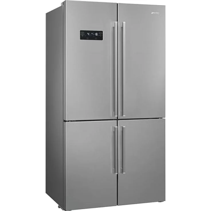 Smeg FQ60XDE Side-by-Side Kühlkombination, 572 l, E Energieklasse, Edelstahl, mit No-Frost-Technik und Urlaubsschaltung – Bild 2