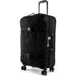 Kipling SPONTANEOUS M, Medium 4-Rollen-Koffer 360° mit elastischen Gurten, TSA-Schloss, 66 cm, 71 L, Black Noir