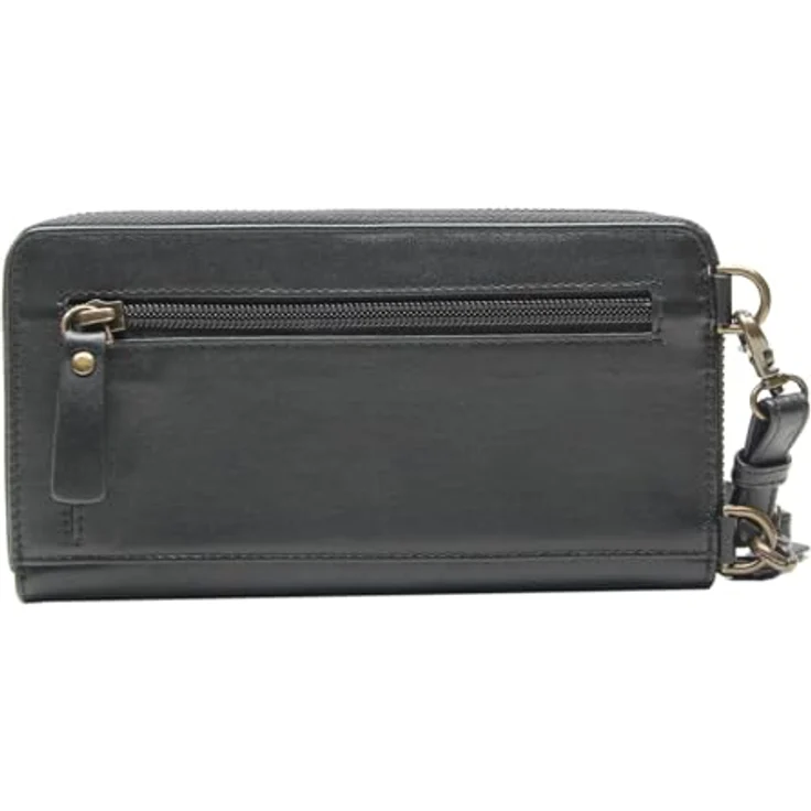 Esquire Peru Handytasche, Leder mit 16 Kreditkartenfächern, 10 cm, schwarz – Bild 4