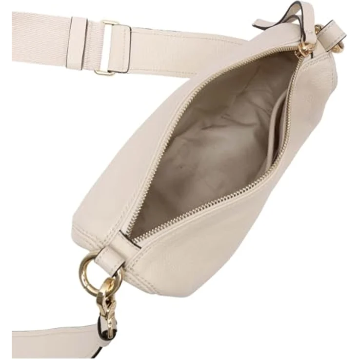 abro Mina Umhängetasche Leder, 26 cm, beige, 100% Leder, 26 cm x 8 cm x 18 cm – Bild 6