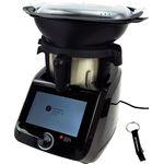 Silvercrest Monsieur Cuisine smart SKMS 1200 B3 mit 1200W, 8"-Touchdisplay, Linkslauf, integrierter Waage & Kochfunktionen