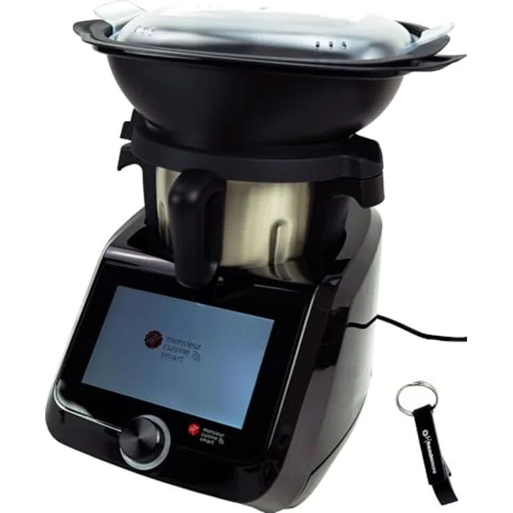 Silvercrest Monsieur Cuisine smart SKMS 1200 B3 mit 1200W, 8"-Touchdisplay, Linkslauf, integrierter Waage & Kochfunktionen – Bild 1