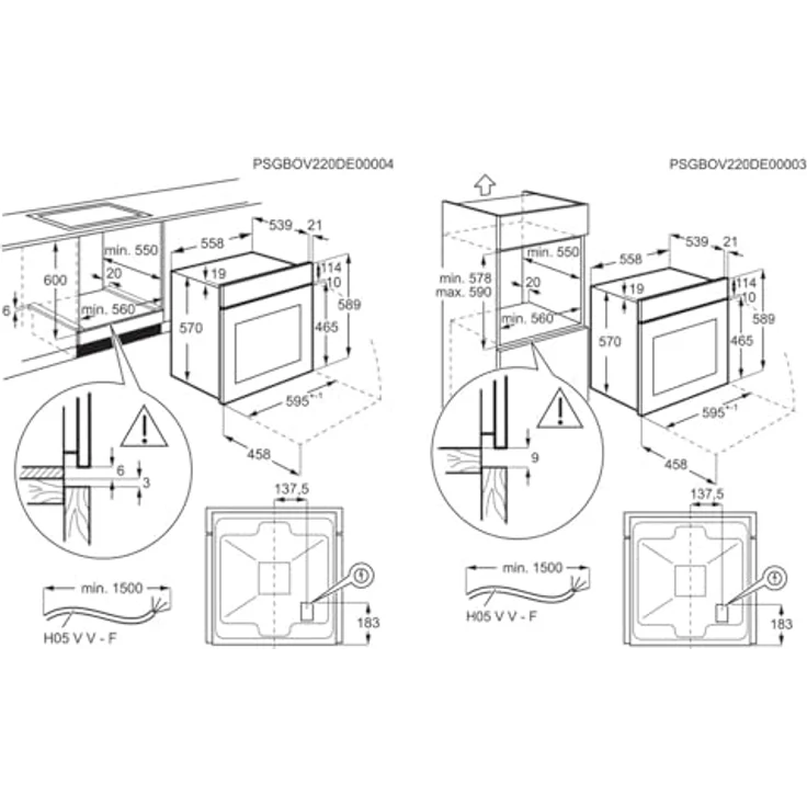 AEG AB33BP Set Pyrolyse Backofen BPK53516XB + Glaskeramikkochfeld HK834060XB, Schwarz, Multifunktionsofen mit 65 l Garraum und Pyrolyse-Selbstreinigung – Bild 8