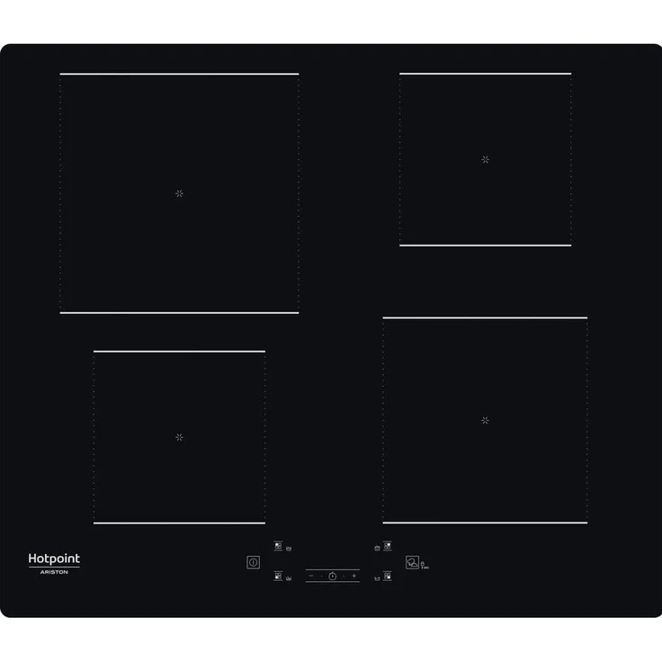 Hotpoint HQ 2260S NE, Einbau-Induktionskochfeld 59 cm mit 4 Herdzonen, Touch-Steuerung, Schwarz