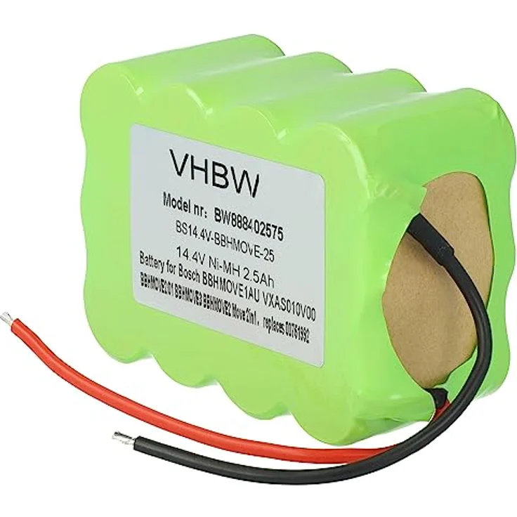 vhbw Akku kompatibel mit Bosch Move 2in1, 2in1 14.4V Staubsauger (2500mAh, 14,4V, NiMH) – Bild 3