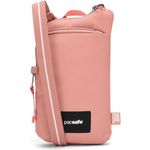 Pacsafe GO Anti-Theft Tech Mini Bag, Umhängetasche RFID, 12 cm, rosa, 100% Polyester
