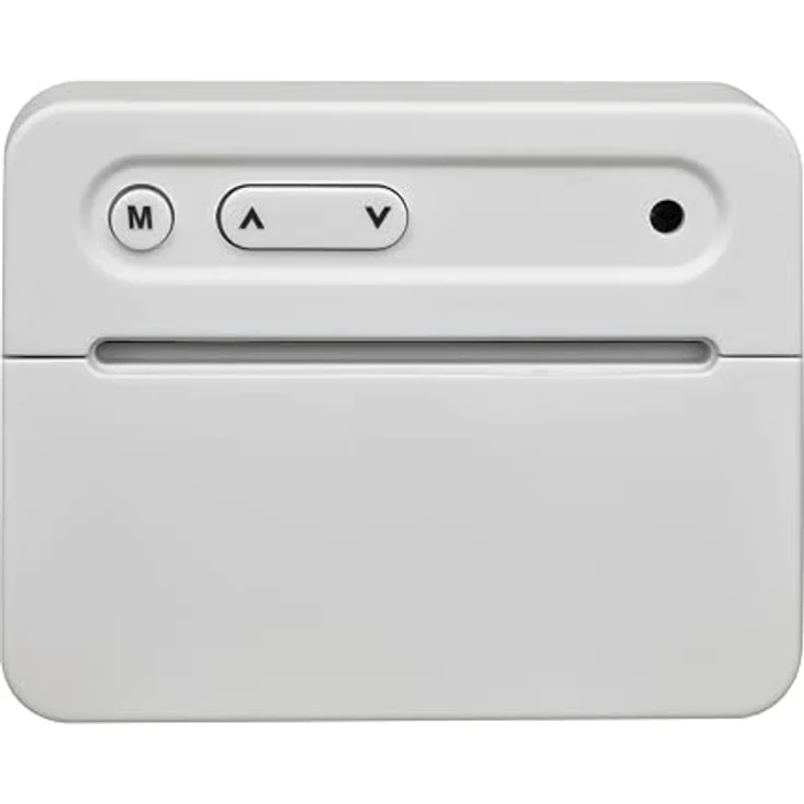 TFA Dostmann Mini Wecker 60.2044.02, Digitaluhr mit Temperaturanzeige, batteriebetrieben, inkl. Datum und Weckalarm, klein, weiß – Bild 4