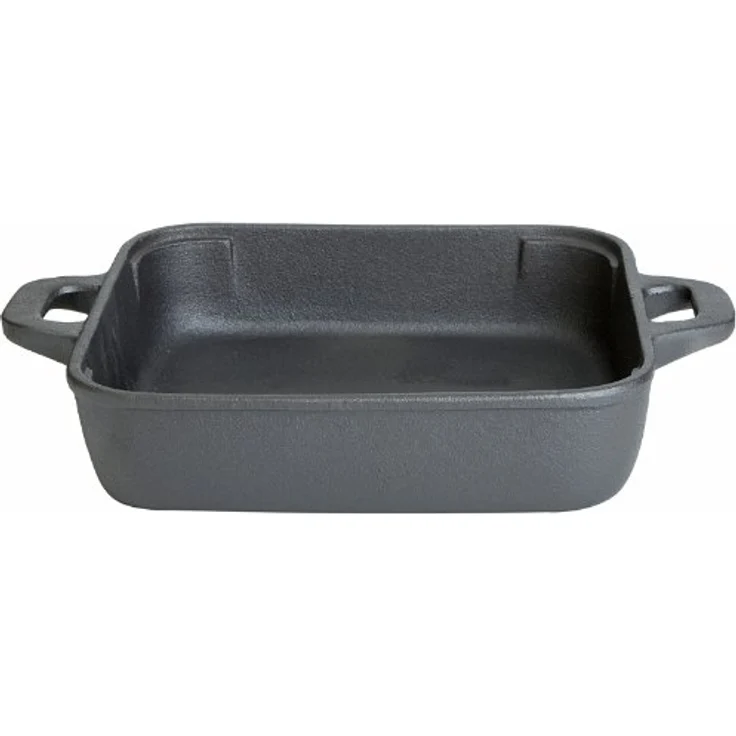 PaellaWorld 4538 Gusspfanne quadratisch, 25 x 25 x 6 cm, ideales Grillzubehör für alle Herdarten – Bild 1