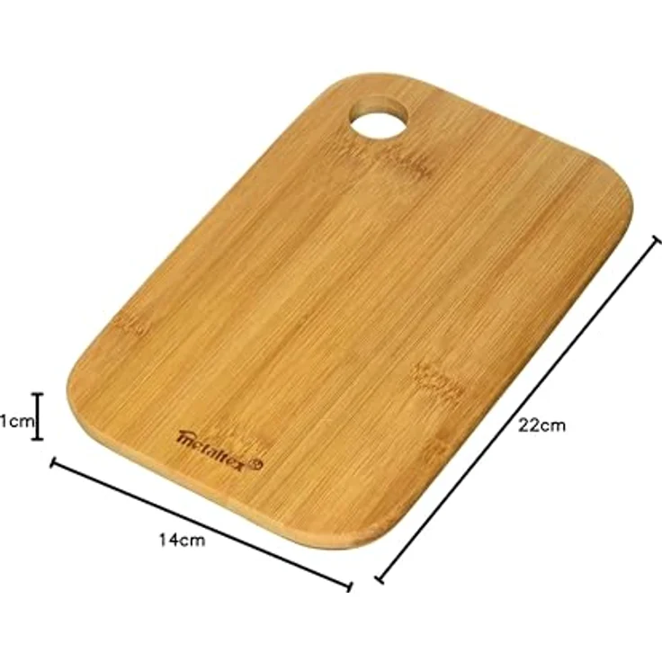 Schneidebrett 22x14x1,0 cm Bambus – Bild 7