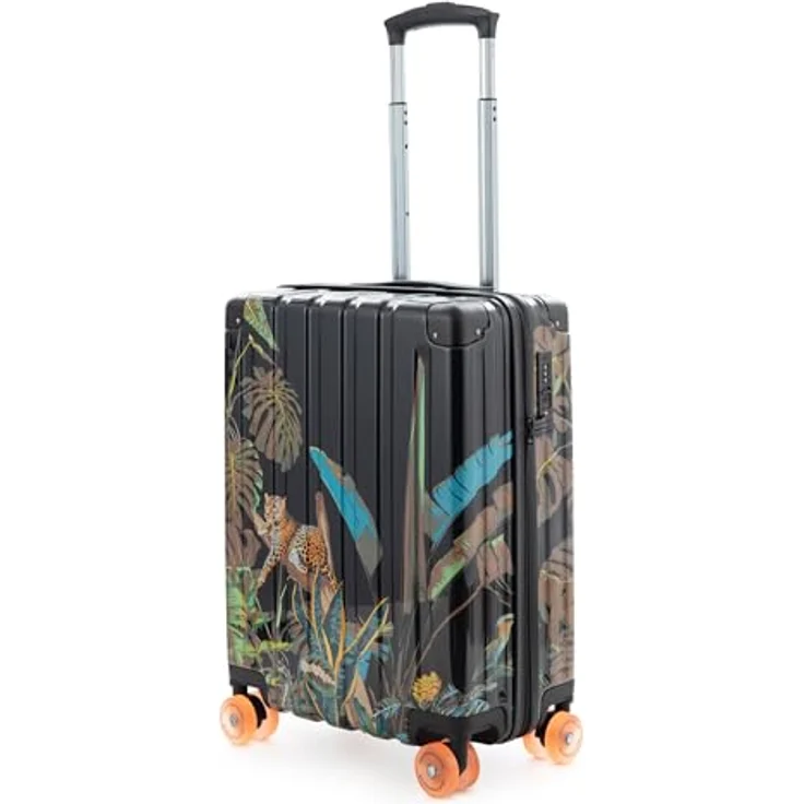 Hauptstadtkoffer Q-Damm - Handgepäck-Koffer, 54 cm, 38 L, Hartschale Polycarbonat/ABS, 4 Doppelrollen, TSA, Design Leopard – Bild 1