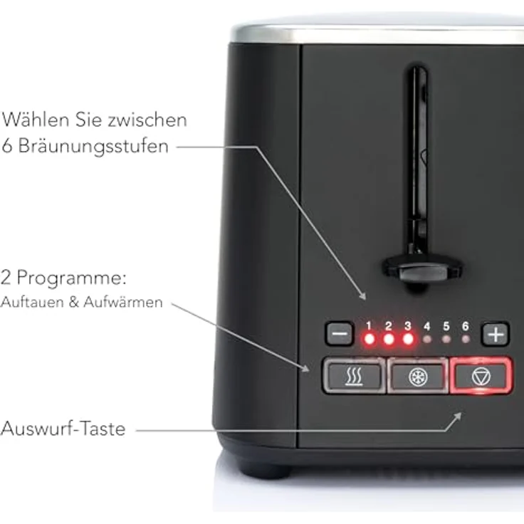 Wilfa CT-1000MB Toaster, schwarz – Bild 6