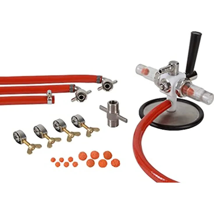 FUCHS DELFIN® Bierzapfanlage Reinigungsset, Bierleitungsreiniger Set für 7 und 10 mm Bierleitungen, hygienisches Reinigungssystem