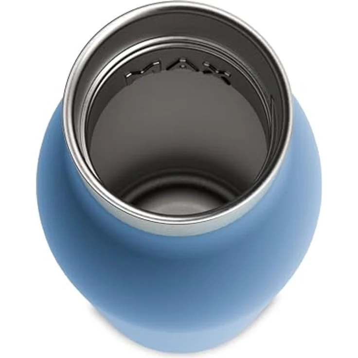 Emsa N31122 Bludrop Isolier-Trinkflasche | 0,7 Liter | Pulverbeschichtung | Edelstahl | Quick-Press Verschluss | 360° Trinkgenuss | 12 h warm | 24 h kühl | auslaufsicher | spülmaschinenfest | Blau – Bild 4