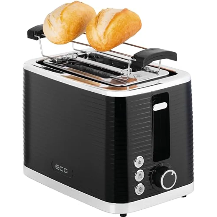 ECG Toaster ST 2750 Stripe, 2 Scheiben, 930 Watt, Auftaufunktion, Kunststoffgehäuse – Bild 9