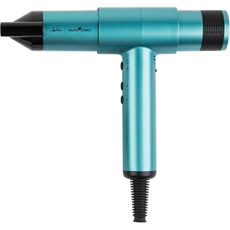 JATA JBSC5577 Professioneller Ionen-Haartrockner, 2000 W, Rahmen Aldany, BLDC-Motor, 110.000 U/min, schnelle Trocknung, gesundes Haar, glänzend, kein Frizz, inkl. ALFAPARF MILANO Shampoo und Maske, schwarz – Bild 2