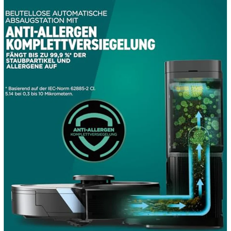 Shark Mtrix Plus Wischroboter Shark RV2620WAEU 2-in-1 Saug- und Wischroboter, Ohne Beutel, Abnehmbare Bürste – Bild 11