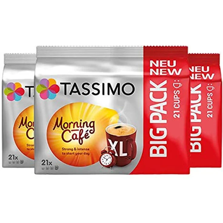 Tassimo Morning Café XL, Frühstücks Kaffee, Morgen Kaffeekapsel, Gemahlener Röstkaffee, 21 T-Discs – Bild 2