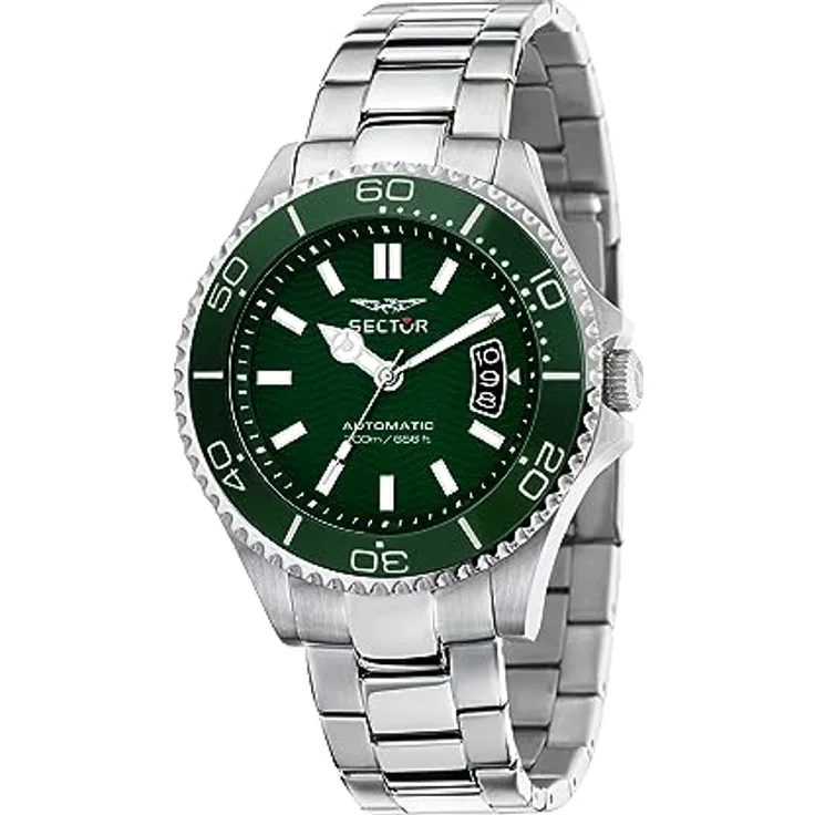 Sector No Limits Grüne Herrenuhr in limitierter Auflage, Automatik, Analog, 230 Anniversary 50th Years Collection – R3223161013