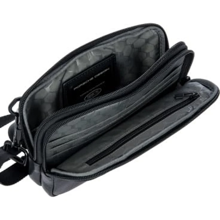 Porsche Design Roadster Gürteltasche, 21 cm x 4 cm x 12.5 cm, schwarz, 100% Nylon – Bild 5